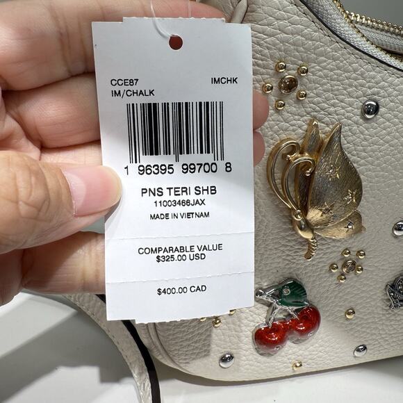 Coach Teri Shoulder Bag With Pins CCE87 & Gift Receipt Authentic ‼️ - Picture 9 of 11